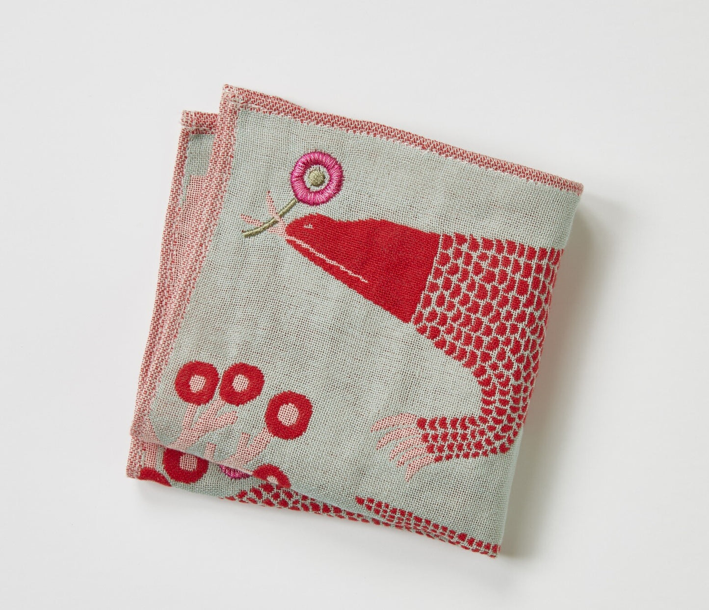 morita MiW gauze towel handkerchief - Komodo Dragon