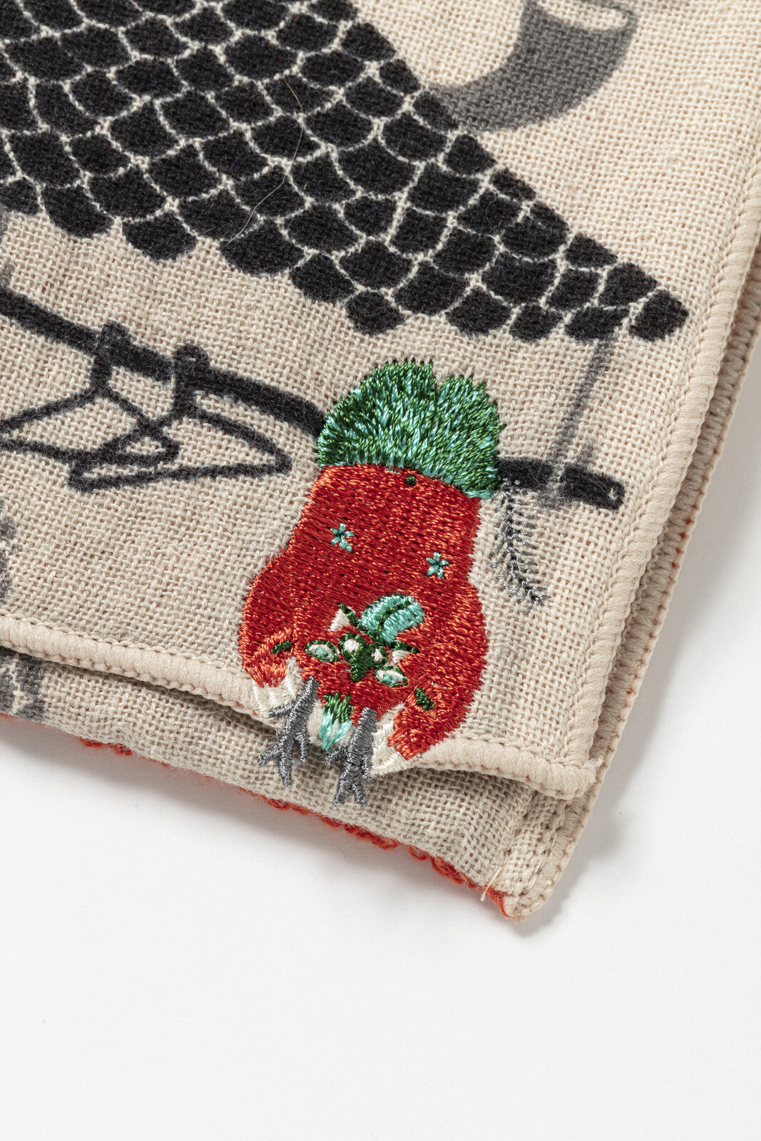 morita MiW gauze handkerchief pouches - Red Amanojaku