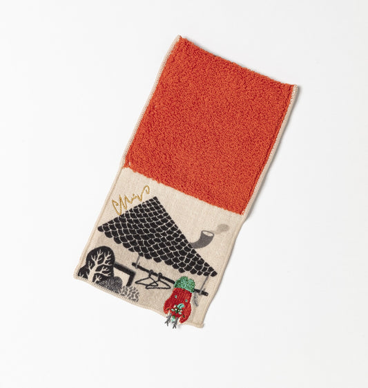 morita MiW gauze handkerchief pouches - Red Amanojaku
