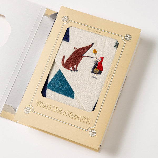 morita MiW face towel - The Wolf & Red Riding Hood