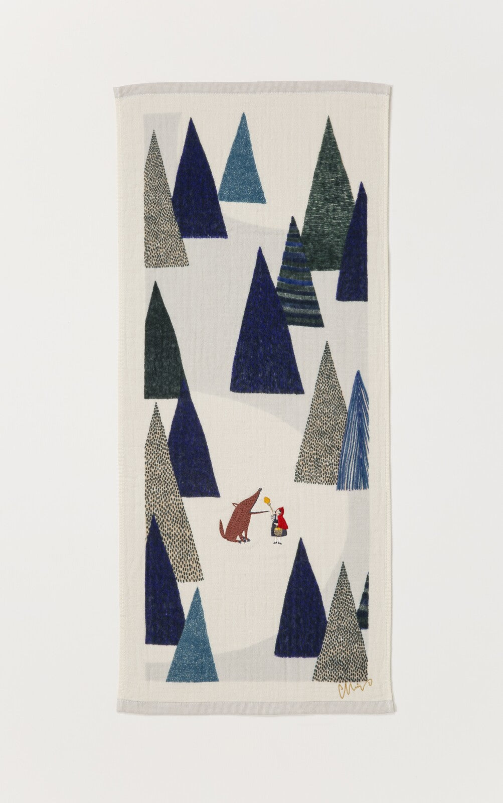 morita MiW face towel - The Wolf & Red Riding Hood