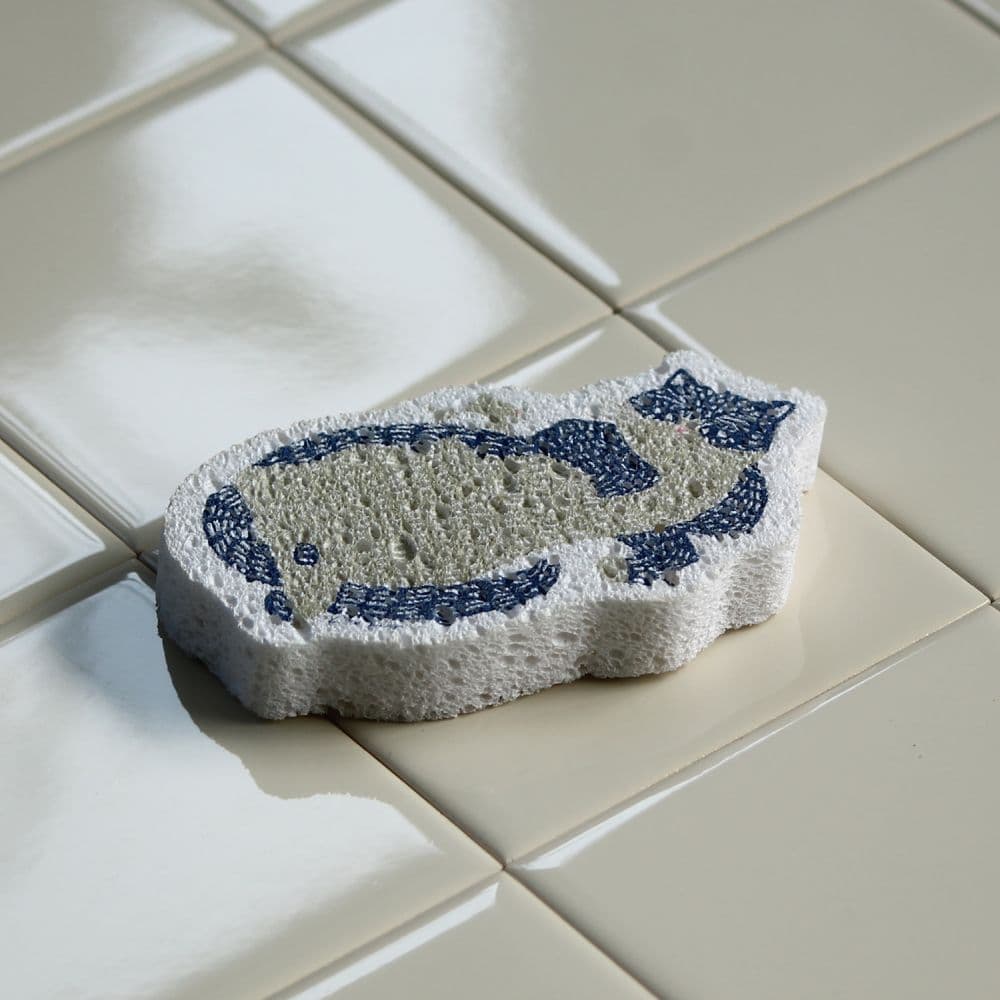 Cat kitchen sponge designed by kata kata