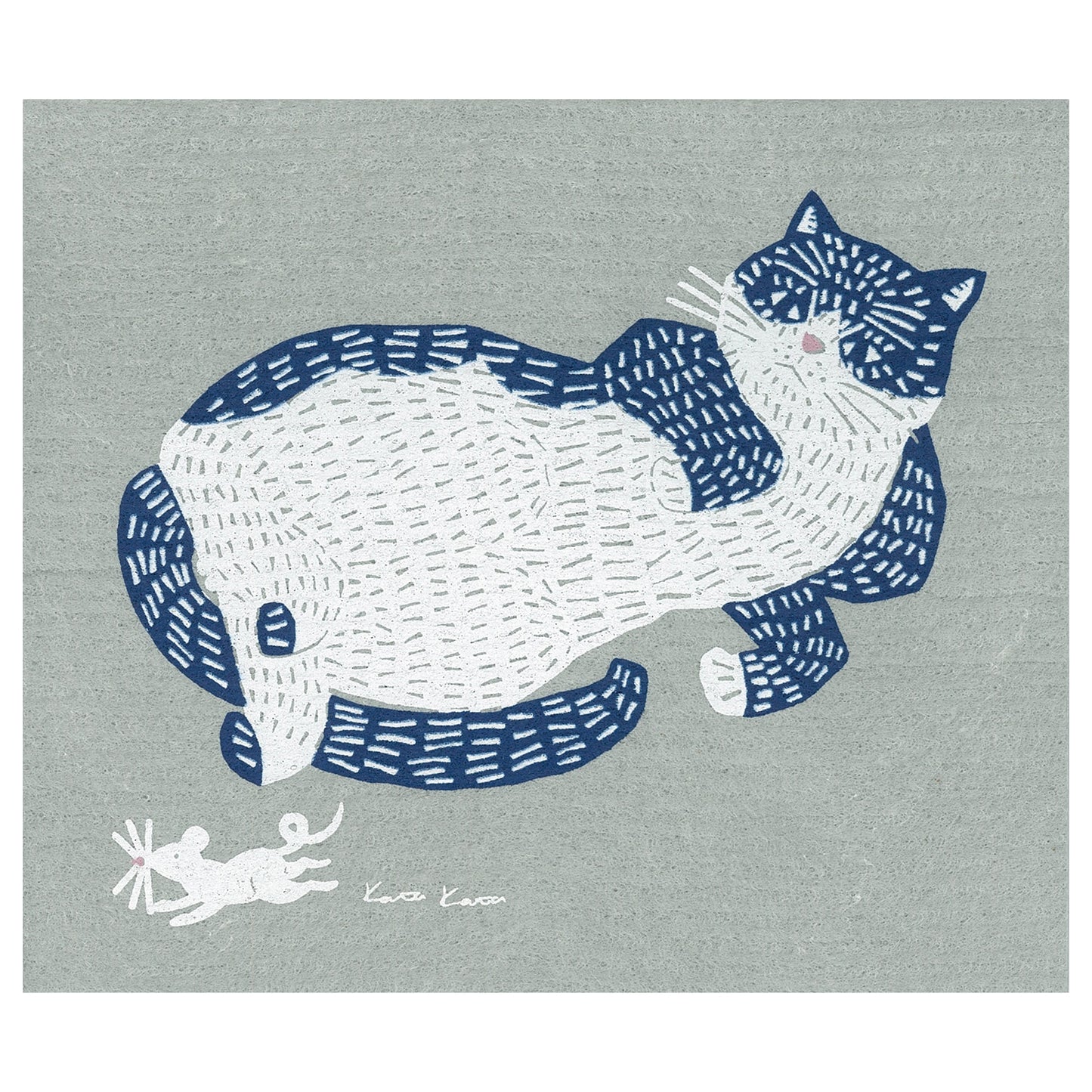 Cat kitchen sponge wipe designed by  kata kata